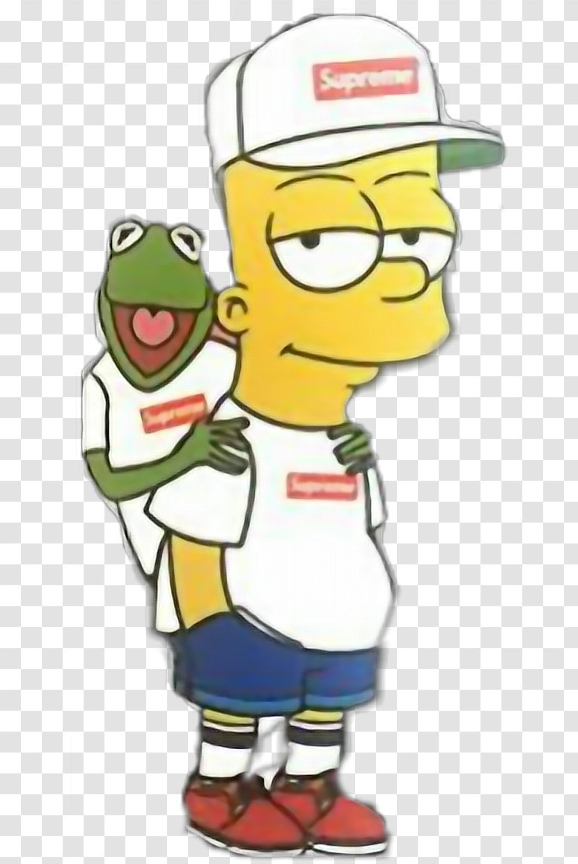 Bart Simpson Kermit The Frog Supreme Cartoon - Fictional Character Transparent PNG