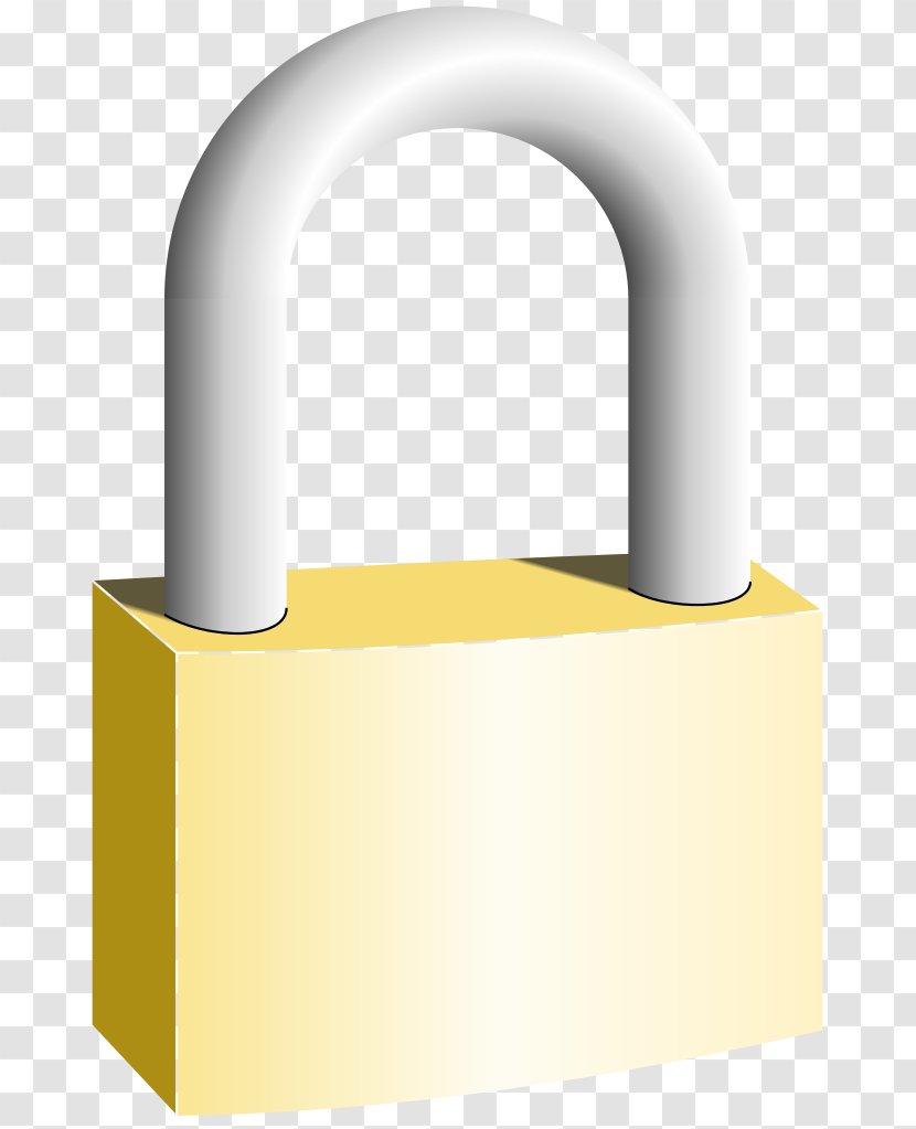 Padlock File Locking - Yellow Transparent PNG