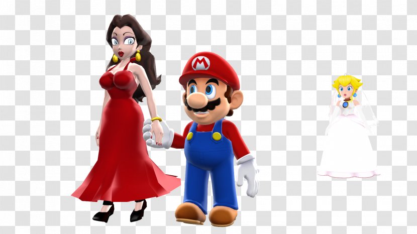 Super Mario Odyssey Princess Peach Bowser Run - Mascot Transparent PNG