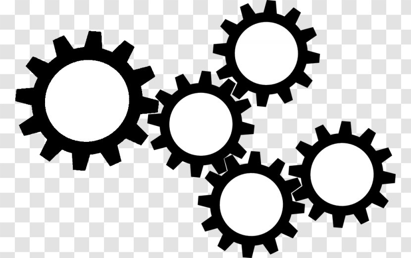 Car Gear Sprocket Clip Art Wheel - Monochrome Transparent PNG