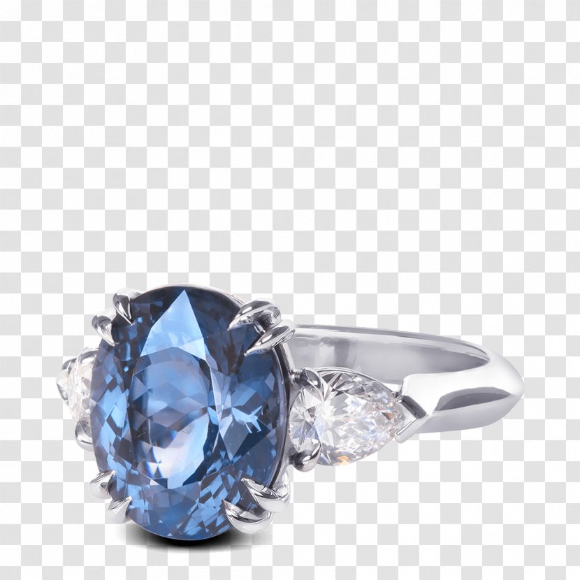 Sapphire Wedding Ring Engagement Diamond - Steven Kirsch Inc Transparent PNG