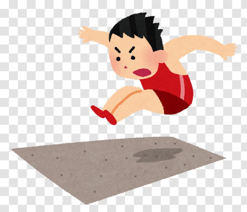 Long Jump Track & Field Athletics Jumping 50 Metres - Cartoon Transparent PNG