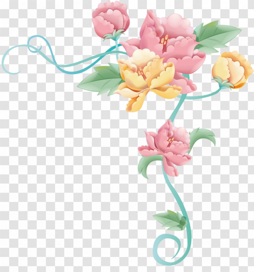 Flower Drawing Raster Graphics Clip Art - Plant - Floral Transparent PNG