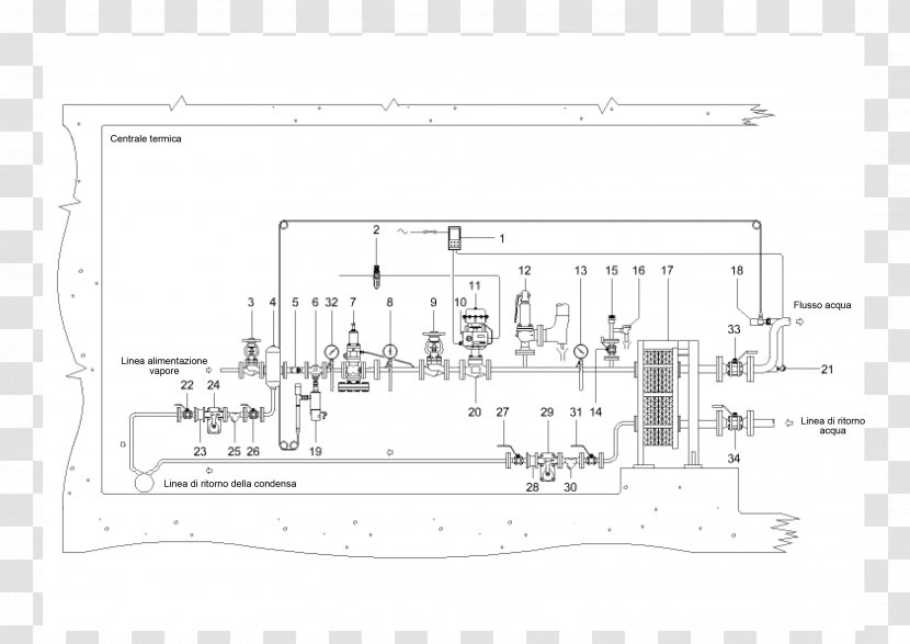 Drawing Engineering - Heat Exchanger - Design Transparent PNG