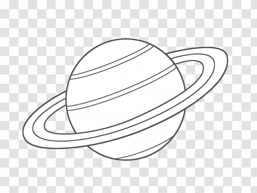 Space! Saturn Coloring Book Planet Image - Hat Transparent PNG