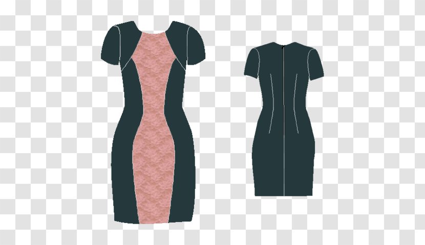 Little Black Dress Sewing Clothing Pattern - Textile Transparent PNG