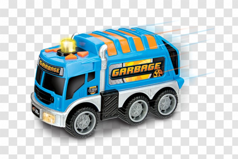 Commercial Vehicle Garbage Truck Model Car - Toy Transparent PNG