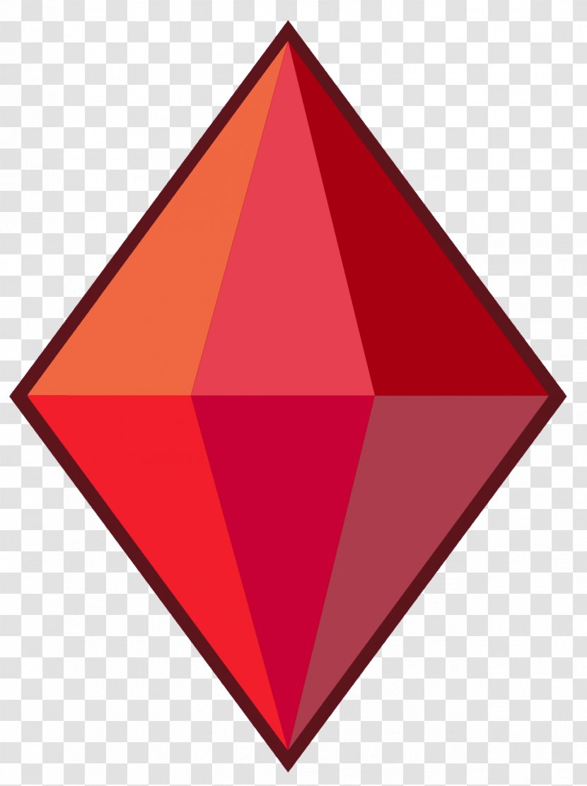 Diamond Background - Color - Triangle Red Transparent PNG
