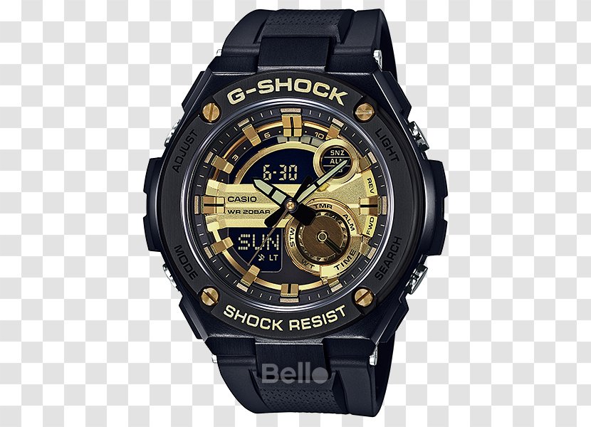 G-Shock Shock-resistant Watch Casio Water Resistant Mark - Material - Gst Transparent PNG