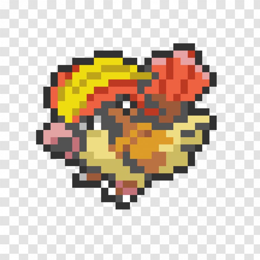 Pokémon Trading Card Game Pixel Art Pidgeot - Yellow - Sprite Transparent PNG