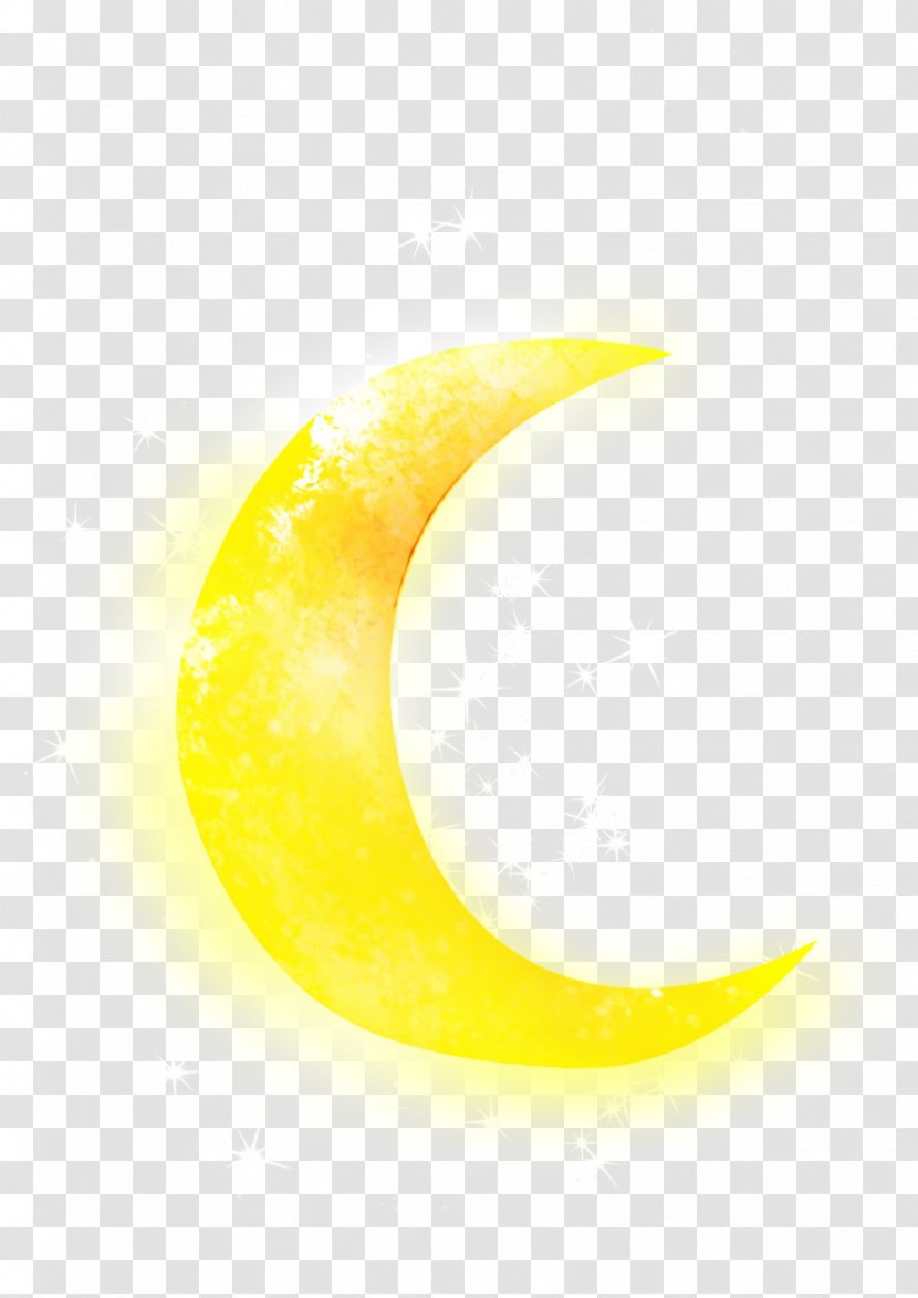 Crescent Moon - Symbol Yellow Transparent PNG