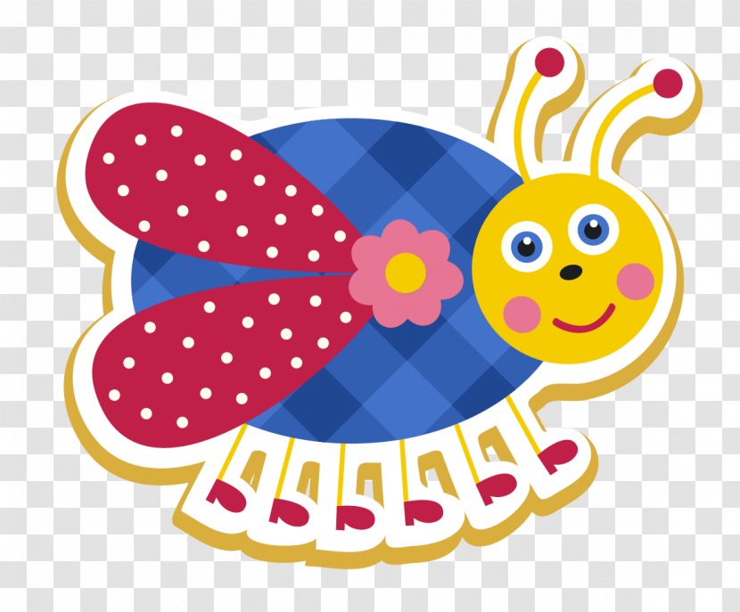 Insect Bee Euclidean Vector - Colorful Cute Card Is Hard Working Transparent PNG