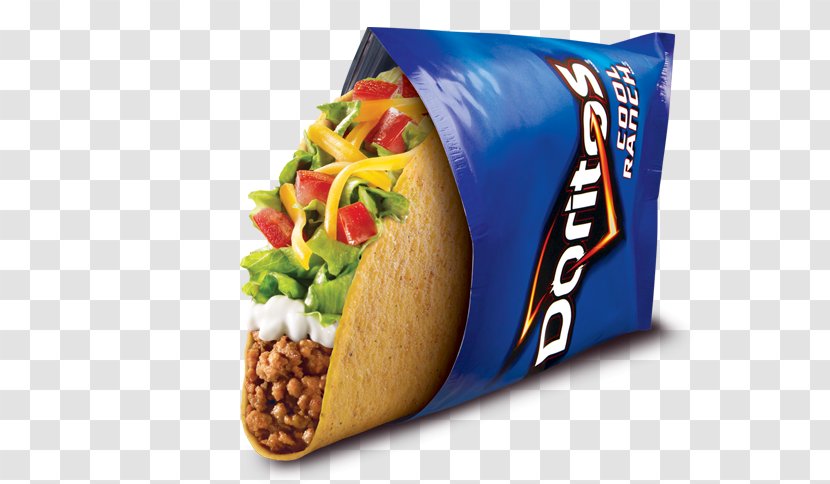 Double Decker Taco Nachos Doritos Bell - Food - Cheese Transparent PNG