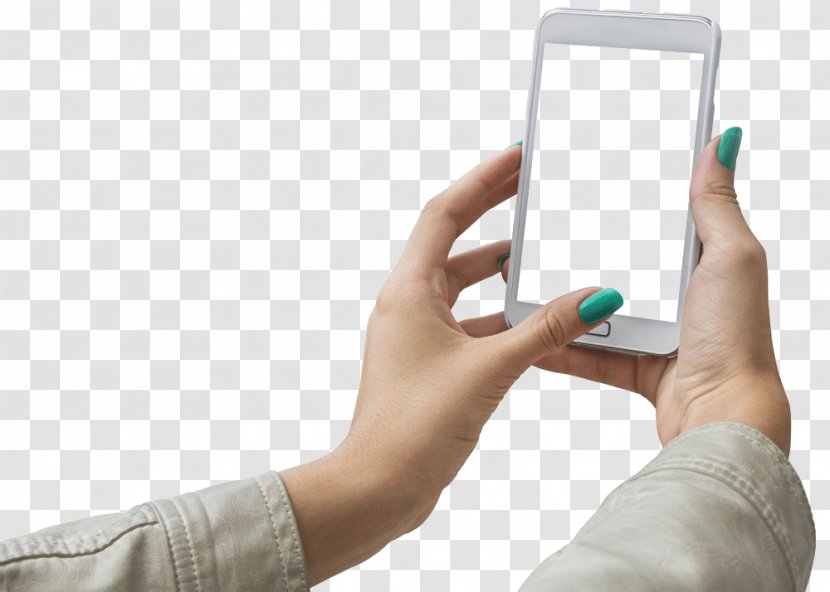 Selfie Stock Photography - Snap Inc - Holding A Blank Cell Phone Transparent PNG