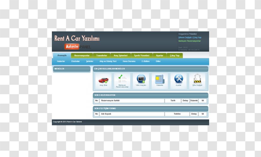 Computer Program Web Design Page Renting Car Transparent PNG