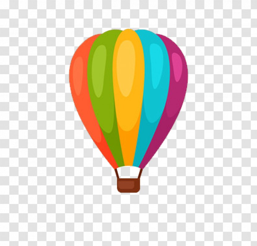 Hot Air Balloon Cartoon - Helium Transparent PNG