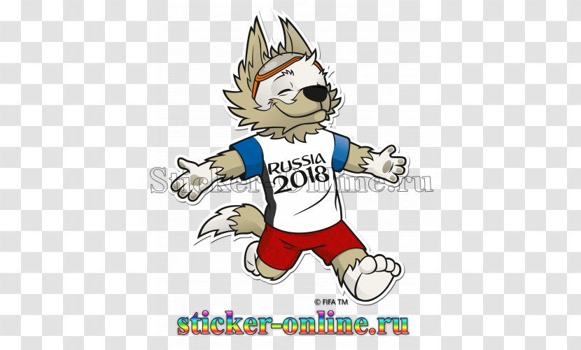 2018 FIFA World Cup Zabivaka Official Mascots Russia - Cartoon Transparent PNG
