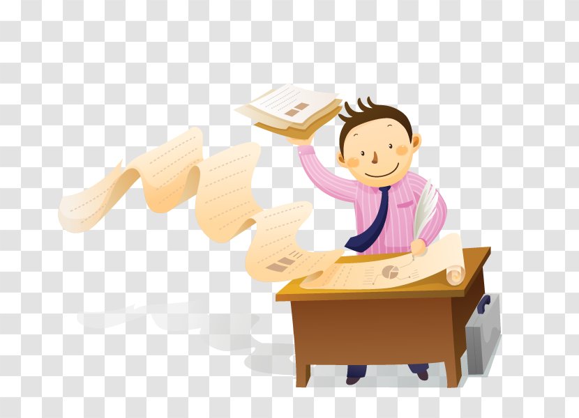 Businessperson - Drawing - Vector Business Report Transparent PNG