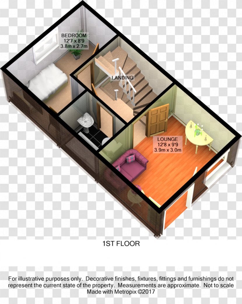 3D Floor Plan Product Design - Rectangle Transparent PNG