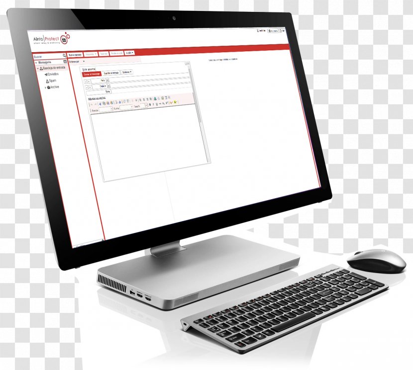 Laptop Lenovo IdeaCentre A720 Horizon - Display Device Transparent PNG