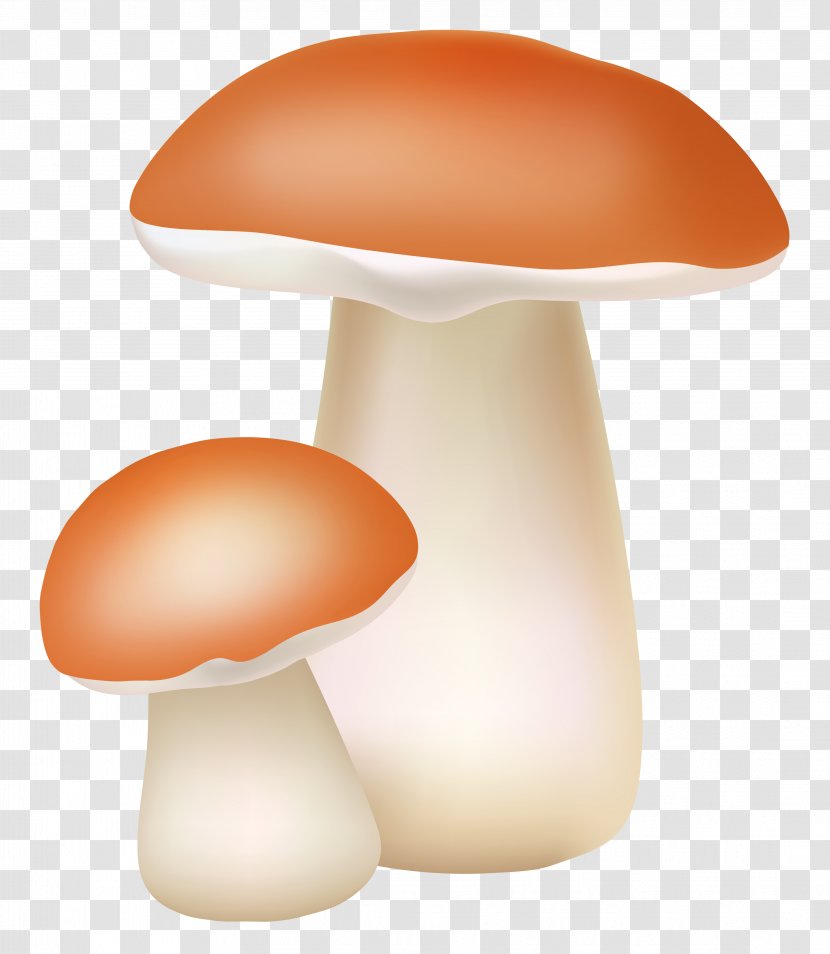 Light Mushroom Clip Art - Orange Transparent PNG