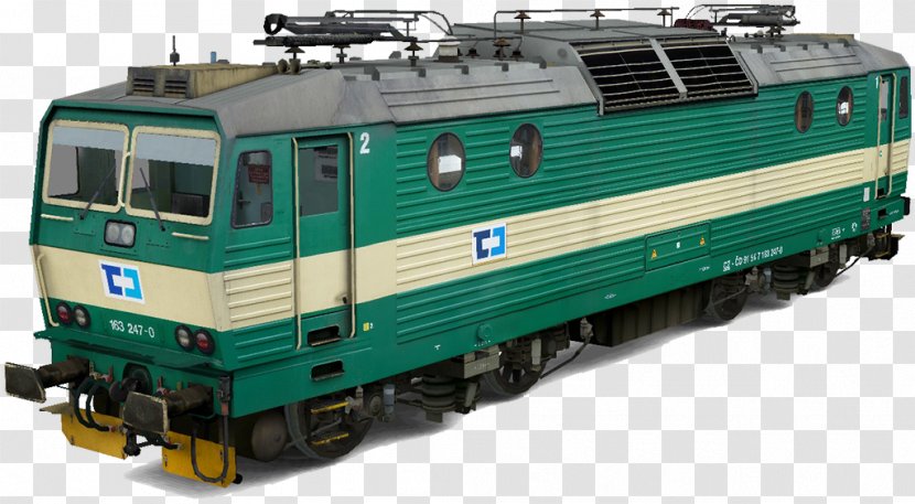 Electric Locomotive Rail Transport Passenger Car Track - 247 Transparent PNG