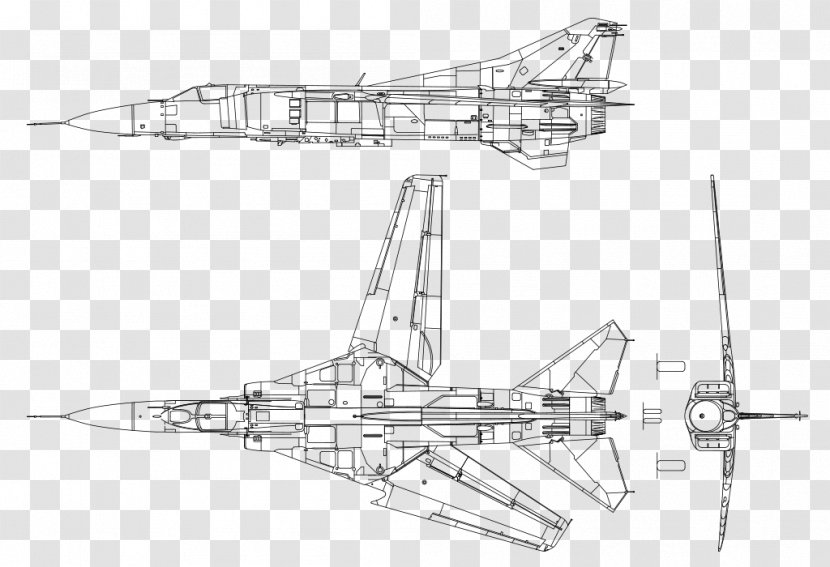 MiG-23 Mikoyan-Gurevich MiG-25 Mikoyan Project 1.44 Aircraft Central Air Force Museum - Mikoyangurevich Mig25 Transparent PNG