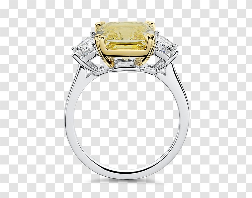Belle Wedding Ring Engagement Diamond - Ceremony Supply Transparent PNG