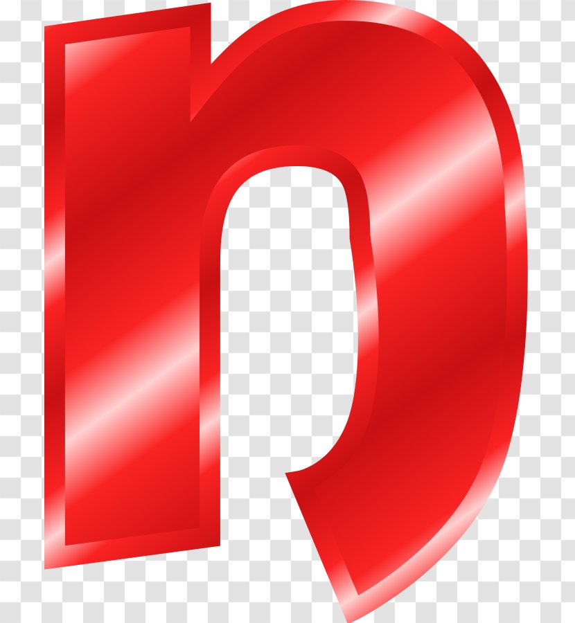 Letter Alphabet N Clip Art - Red - Letters Cliparts Transparent PNG