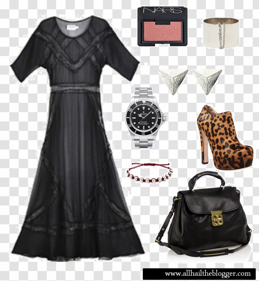 Little Black Dress Fashion Design Pattern - Silk Transparent PNG