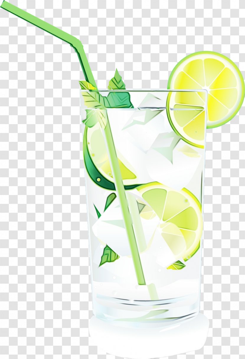 Lemon Background - Cocktail - Fizz Key Lime Transparent PNG