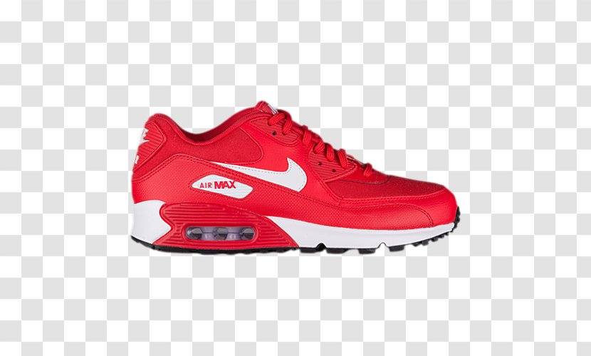 Nike Air Max 90 Wmns Mens Essential Men's Sports Shoes - Red - Black For Women Transparent PNG