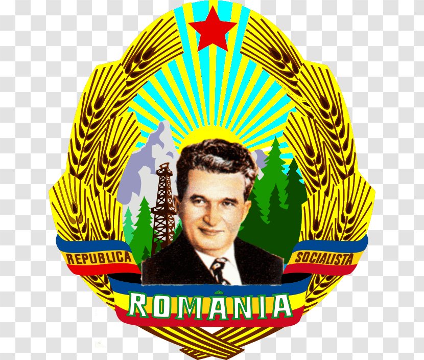 Socialist Republic Of Romania Soviet Union Romanian Revolution Coat Arms Communist State - Red Star Transparent PNG