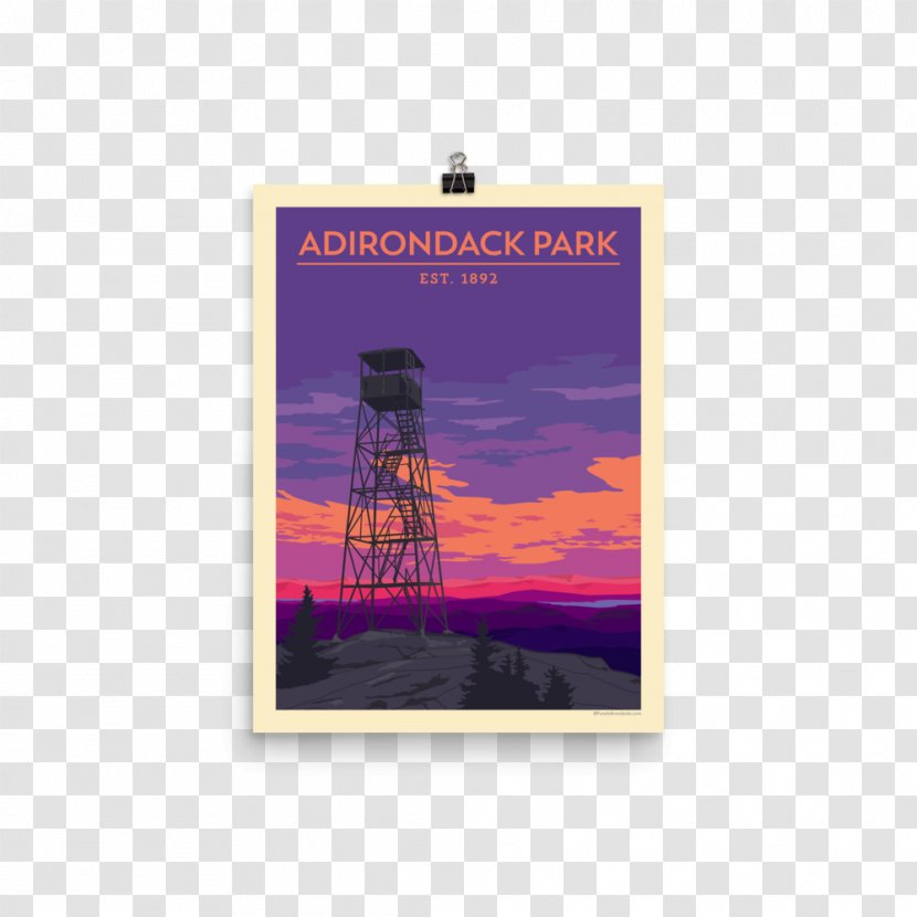 Adirondack High Peaks Poster Wilderness Area Paper - Digital Media - Retro Electro Flyer Transparent PNG