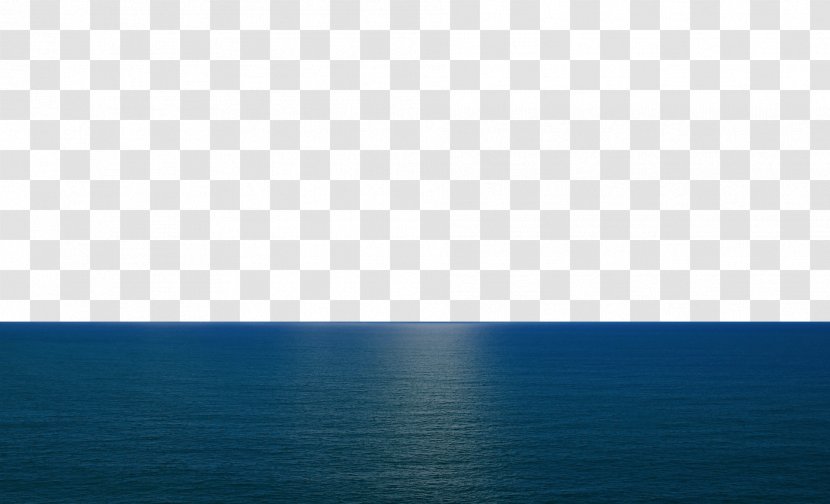 Blue Sky Sea Wallpaper - Computer Transparent PNG