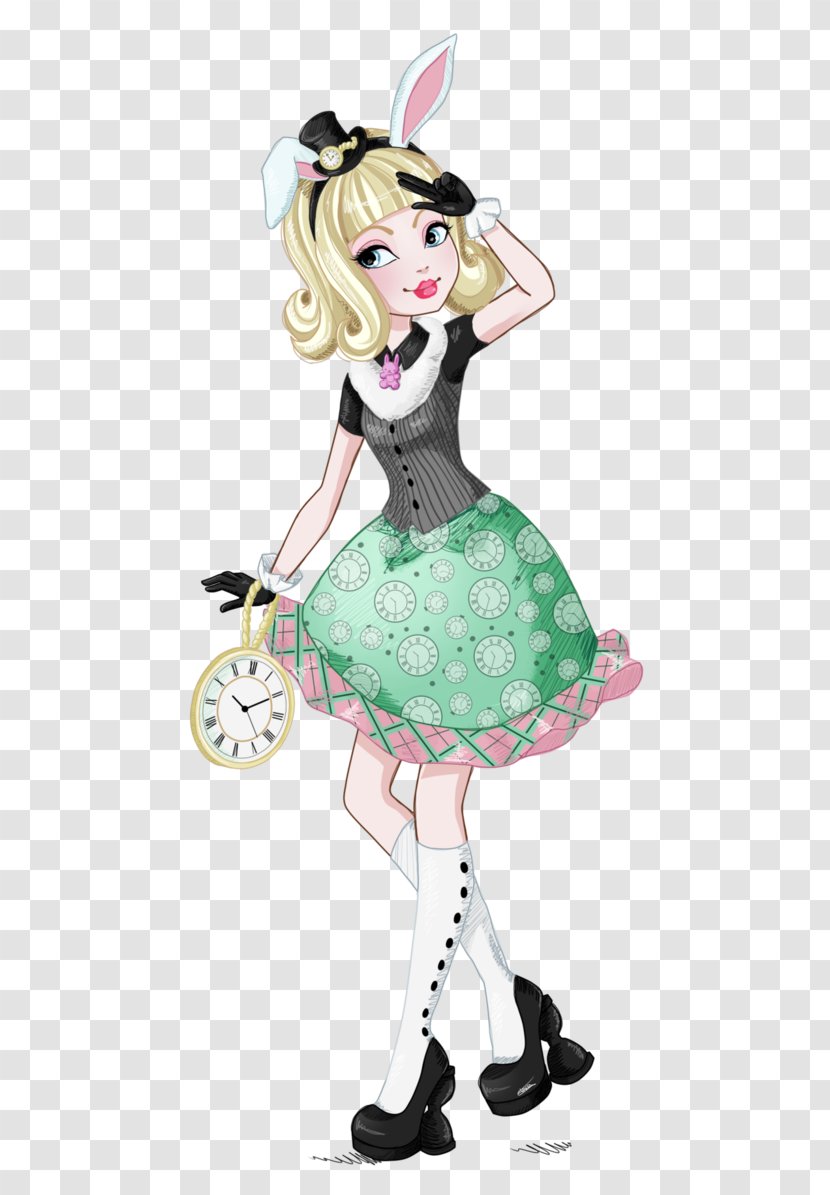 White Rabbit Ever After High Alice's Adventures In Wonderland Drawing DeviantArt - Watercolor - Daughter Transparent PNG