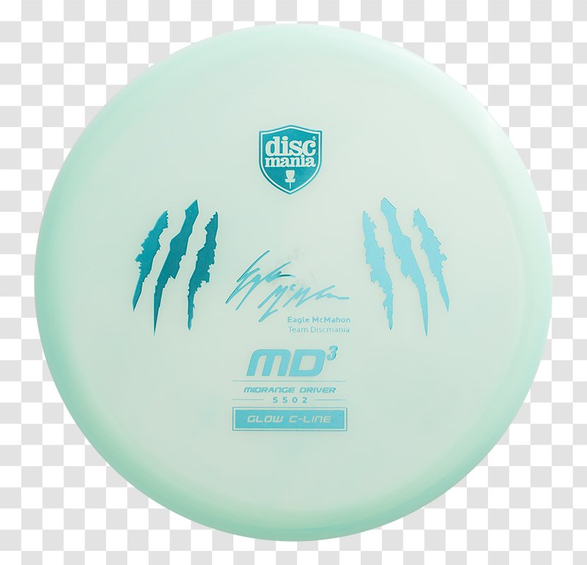 MD3 Color Disc Golf Eagle Discmania Store - Aqua - Mid-copy Transparent PNG