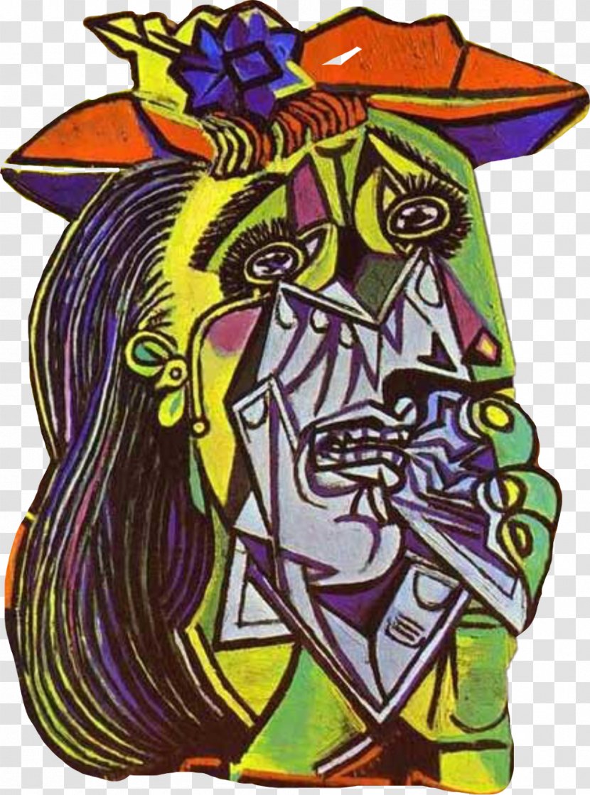 The Weeping Woman Picasso's Blue Period Guernica Painting Art - Flower Transparent PNG