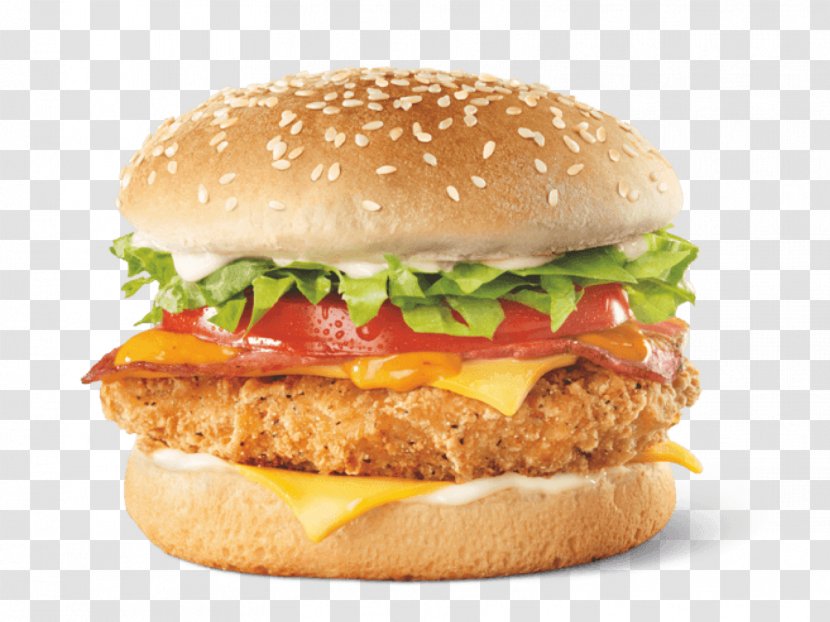 Cheeseburger Whopper TenderCrisp Hamburger Bacon - Junk Food Transparent PNG