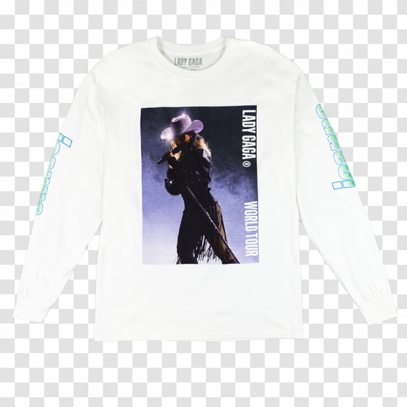 T-shirt Joanne World Tour Sleeve The Edge Of Glory - Lady Gaga Transparent PNG