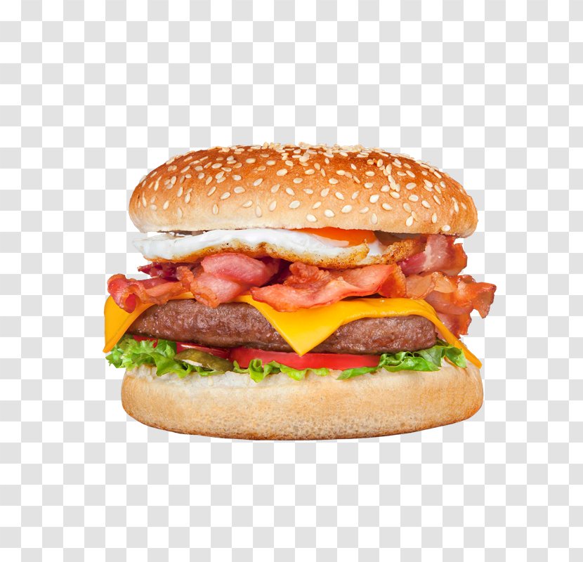 Cheeseburger Fast Food Hamburger Whopper Breakfast Sandwich - Slider Transparent PNG