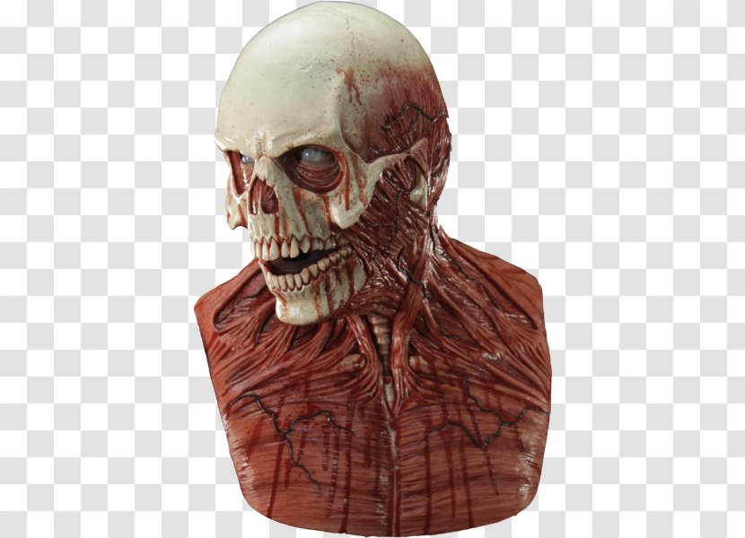 Yorick Latex Mask Skull Composite Effects - Jaw - Peacock Costume Makeup Transparent PNG