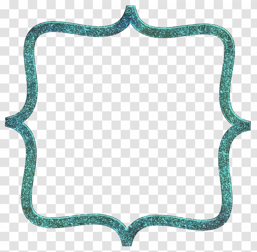 Gold Picture Frames - Body Jewellery - Aqua Turquoise Transparent PNG