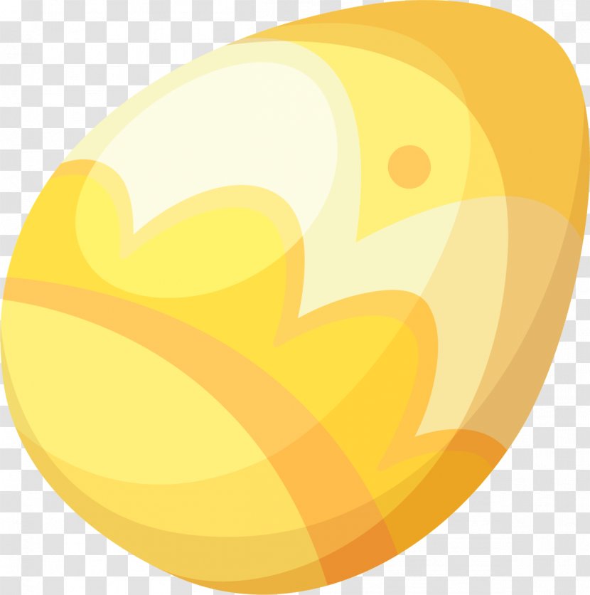 Yellow Clip Art - Cartoon - Painted Eggs Transparent PNG