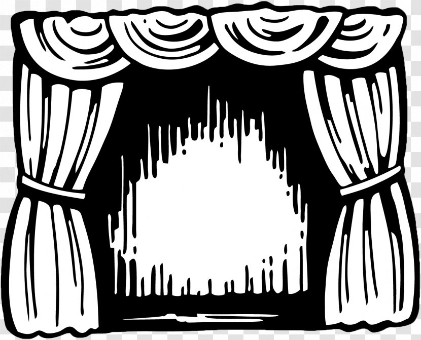 Theater Drapes And Stage Curtains Theatre Cinema Drawing Clip Art - Frame - Tree Transparent PNG