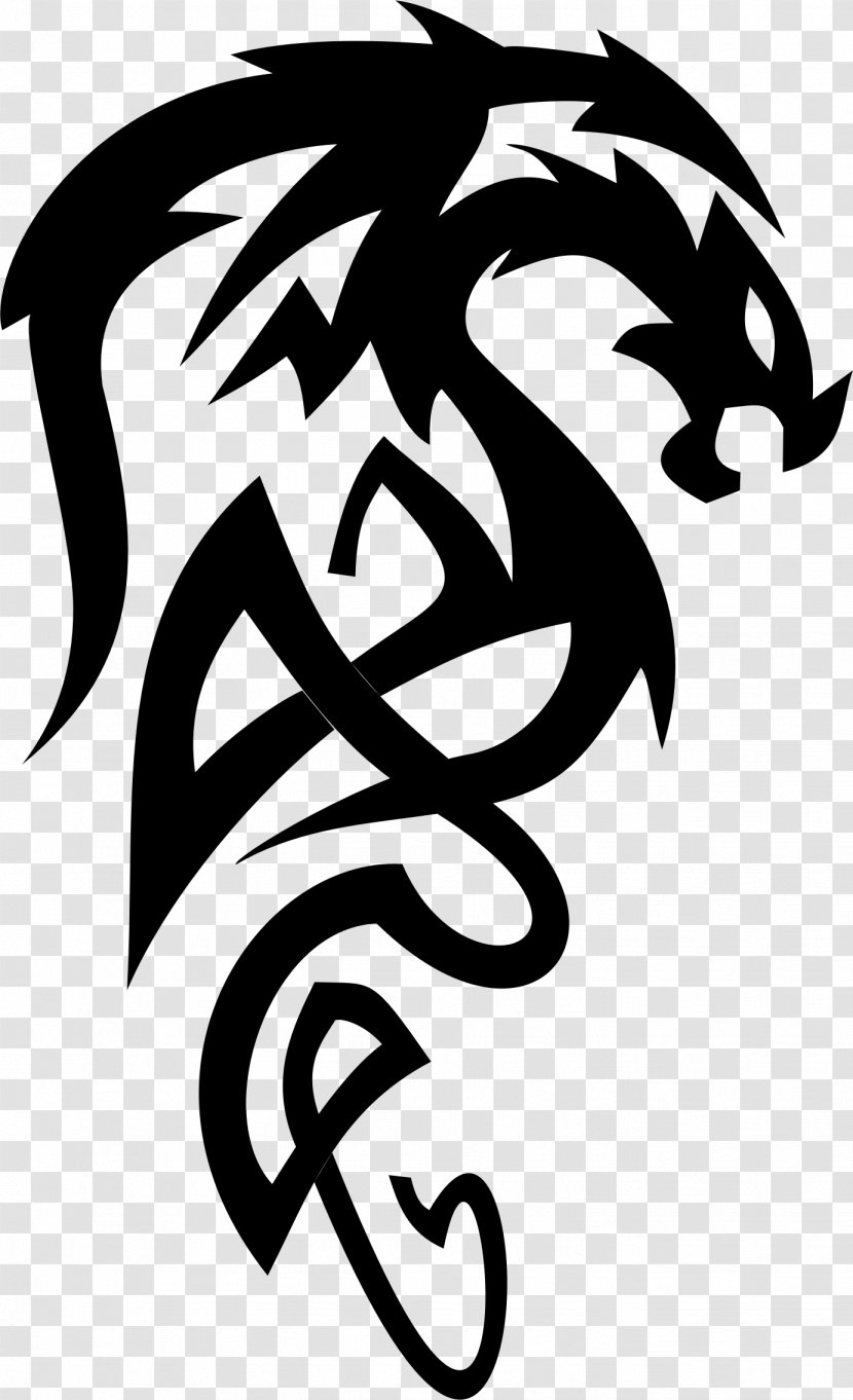 Tattoo Artist Tribe Symbol Dragon - Flower - Drake Transparent PNG