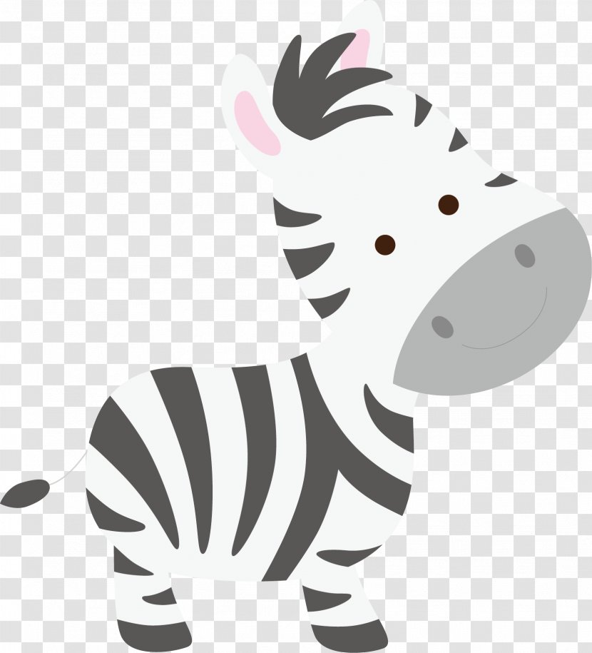 Zebra Cartoon Clip Art - Cute Vector Transparent PNG