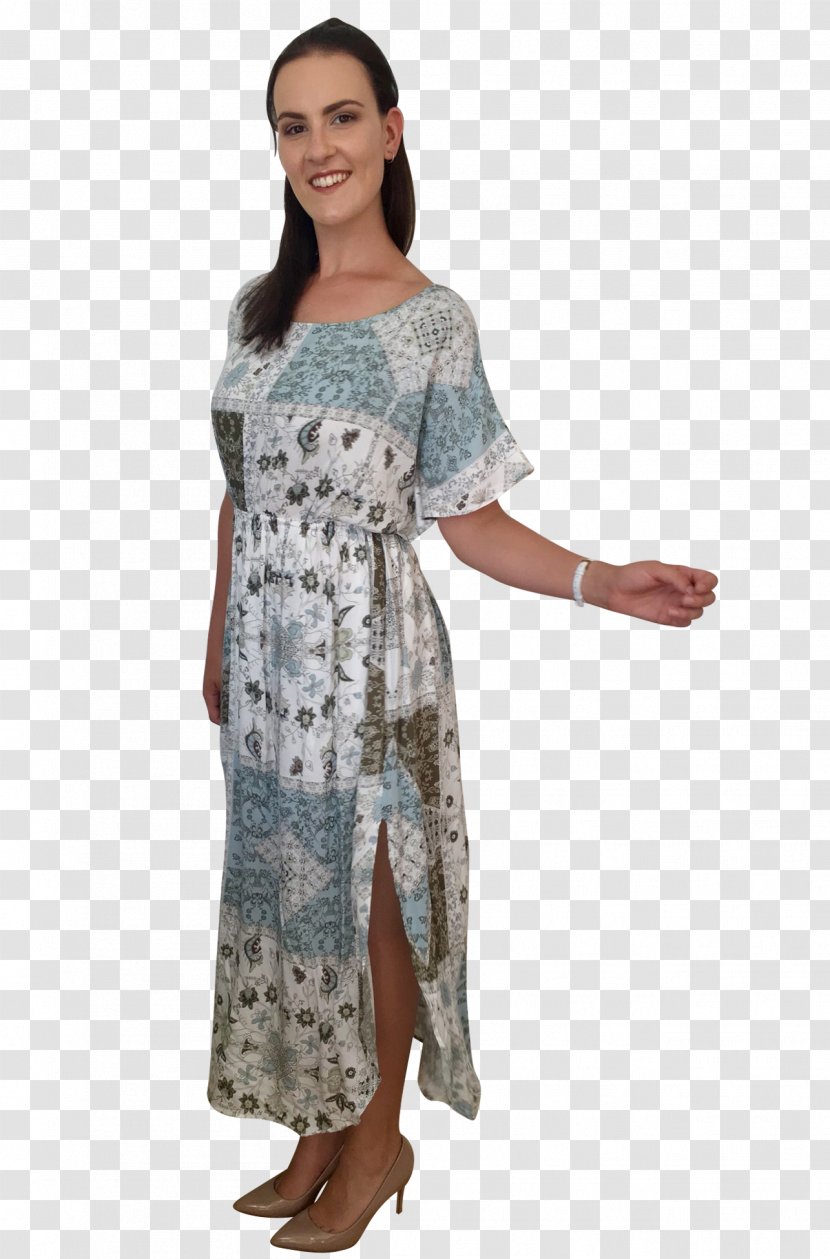 Maxi Dress Patchwork Shoulder Sleeve - Casual Attire - Hippie Transparent PNG