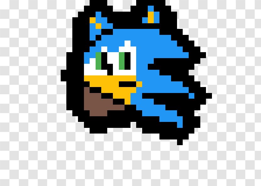 Image Pixel Art Pixelation Sticker - Sonic The Hedgehog Transparent PNG
