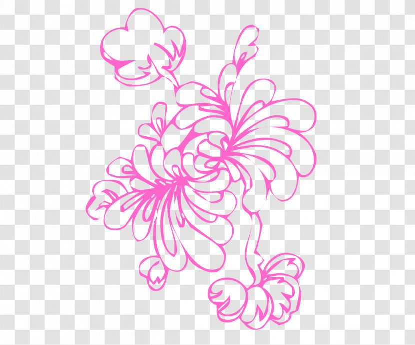 Pink Flower . - Floral Design Transparent PNG